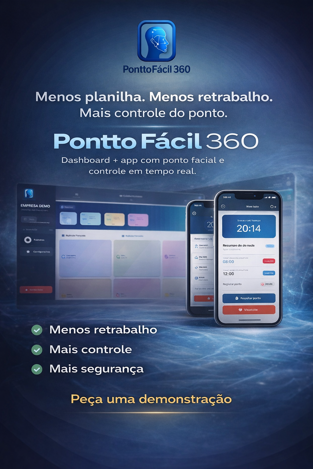 Tela do app PonttoFácil360